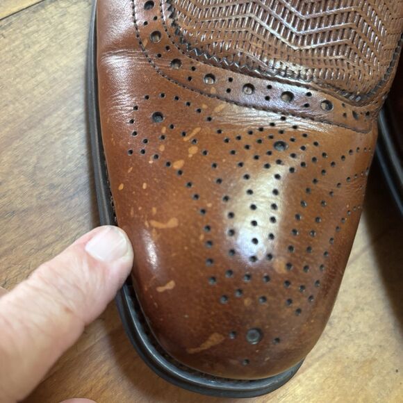 Stacy Adams Mabry Double Monk Strap Oxfords Mens Sz 9.5 M Brown Leather Shoes - Picture 15 of 16